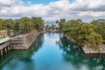 Fototapeta na wymiar 玉藻公園 高松城の風景
