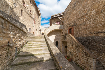 Fototapeta na wymiar Vallo di Nera (Italy) - A very little and awesome medieval hill town in province of Perugia, Umbria region, elect one of the most beautiful village in Italy