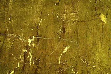 Naklejka premium Wall fragment with scratches and cracks
