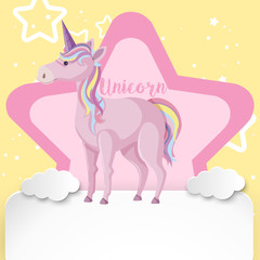 A Cute Colourful Unicorn Background
