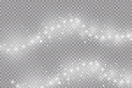 Set of golden glowing lights effects isolated on transparent background. Sun flash with rays and spotlight. Glow light effect. Star burst with sparkles.

