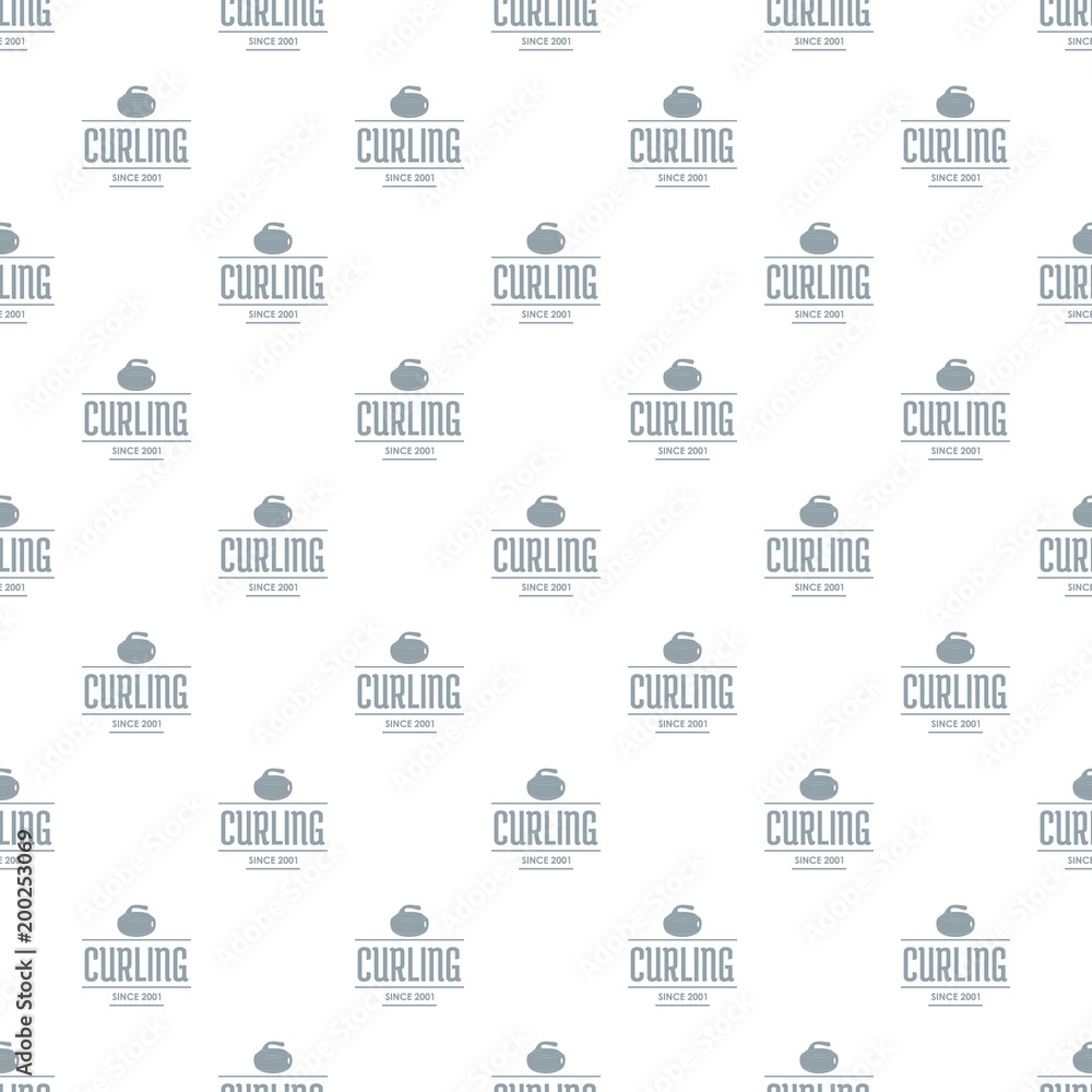 Poster curling pattern vector seamless