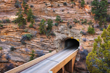 Mount Carmel Tunnel in Zion National Park, Utah