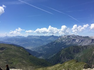 Fototapeta na wymiar Beautiful scenery of Switzerland - Brevent_Mont Blanc -
