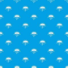 Umbrella pattern vector seamless blue