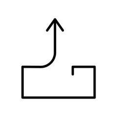 Outbox send mail icon  isolated on white background