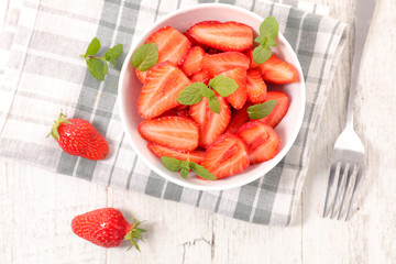 bowl of strawberry