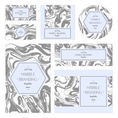 Marbled cards.