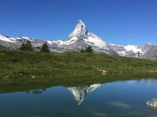 Fototapeta na wymiar Beautiful scenery of Switzerland - Sunnegga -