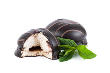 Chocolate cake with cream