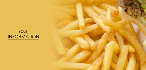 French fries macro pattern