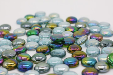 Color stone  on white  background