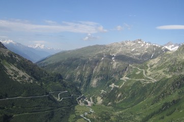 Beautiful scenery of Switzerland - Furka Pass -