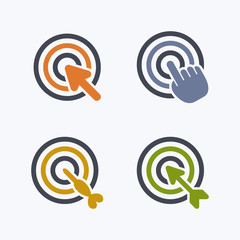Targets & Pointers - Composite Icons. A set of 4 professional, pixel-perfect icons.