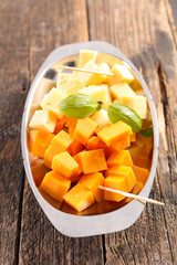 cheese cutting for snack