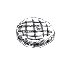 Beautiful vector hand drawn barbecue Illustration.