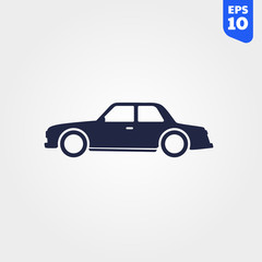 Car silhouette logo template, side view