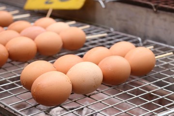 grilled egg at street food