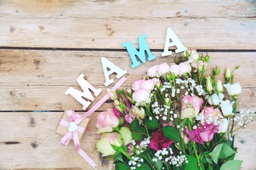 Blumenstrauß - Mama - Muttertag Grüße