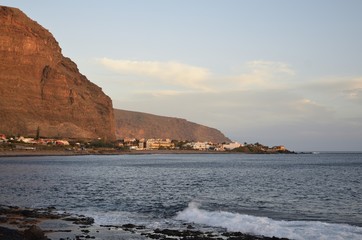 Abend an der Playa de Valle Gran Ray, Gomera
