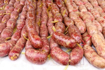 sausages at street food