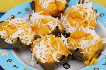 Thai sweet toddy palm cake