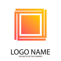 Logo Square. Square gradient logo