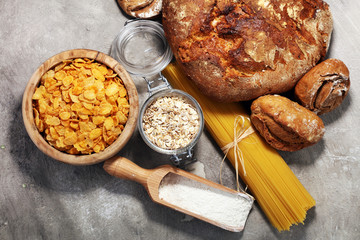 whole grain products with complex carbohydrates