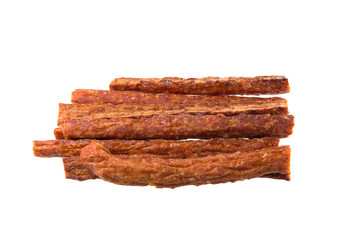 Pounded pork Bar, Dry pork Bar isolated on a white background