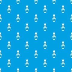 Perfume bottle art pattern vector seamless blue