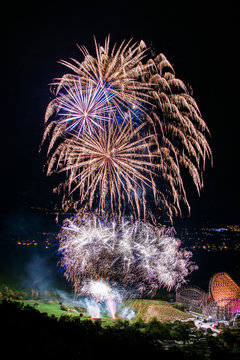 Feuerwerk bei den Pyro-Games in Tripsdrill
