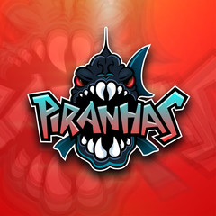 Piranhas emblem logo for sports team - 200269439
