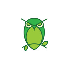 Owl Vector Template Design Illustration