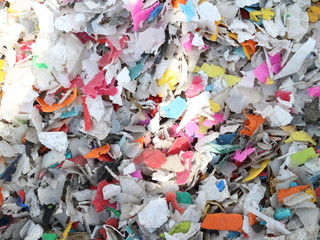 shredded plastic bottles