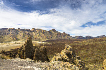 Fototapeta na wymiar Volcanic Rocks de Garcia at National Park of Teide