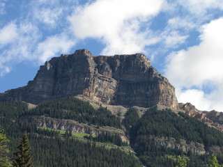 Rocky Peak By The Icefields Parkway, Jasper National Park, Alberta