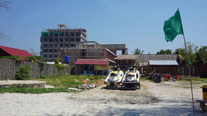 tropical beach of otres