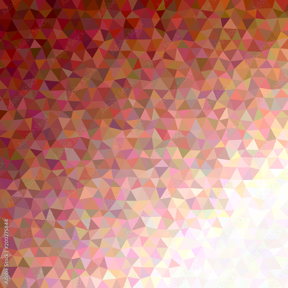 Poster retro irregular triangle pattern background - vector design