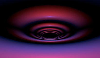 3d rendering of a futuristic road with lights