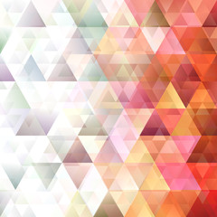Retro gradient triangle pattern background - vector design