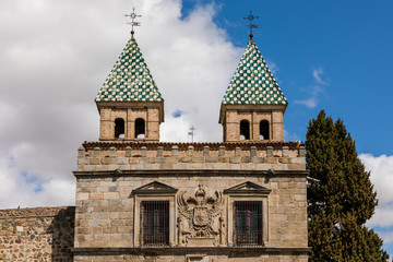 Details of some of the old buildings in the center of the city of Toledo