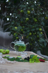 чай и яблоки