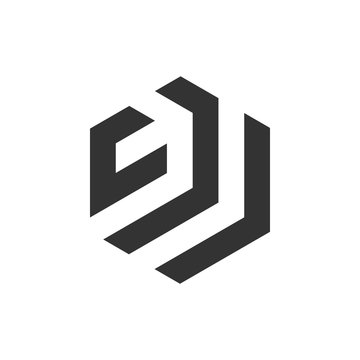 Letter CJ logo icon monogram