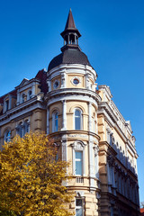 Fototapeta premium Facade of Art Nouveau apartment house in Gniezno.