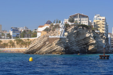 El mirador de Benidorm desde el mar