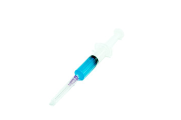 Fototapeta premium Syringe on isolated white background.