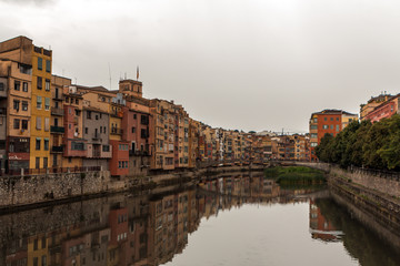 river channel in the city