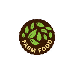 Farm House concept logo full vector