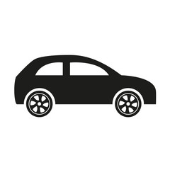 Car icon on white background.
