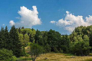 Landscape with clouds in the sky